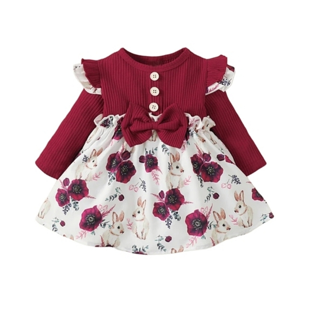 Dress with Bunnies and Flowers
